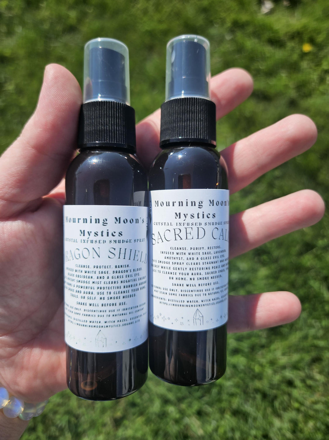 Crystal-Infused Smudge Sprays