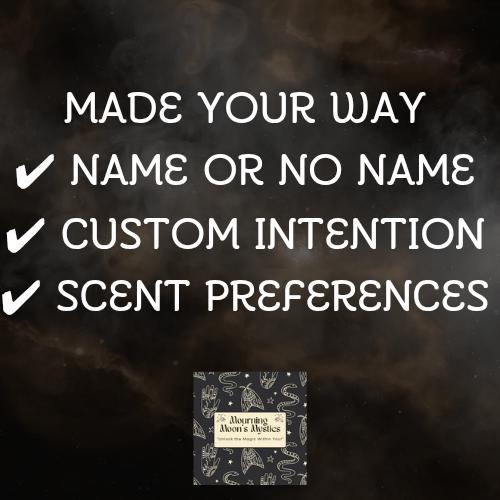 Custom Crystal-Infused Energy Mist | Personalized Label Spray | Attraction, Protection, Abundance Ritual Mist | Witchy Gift