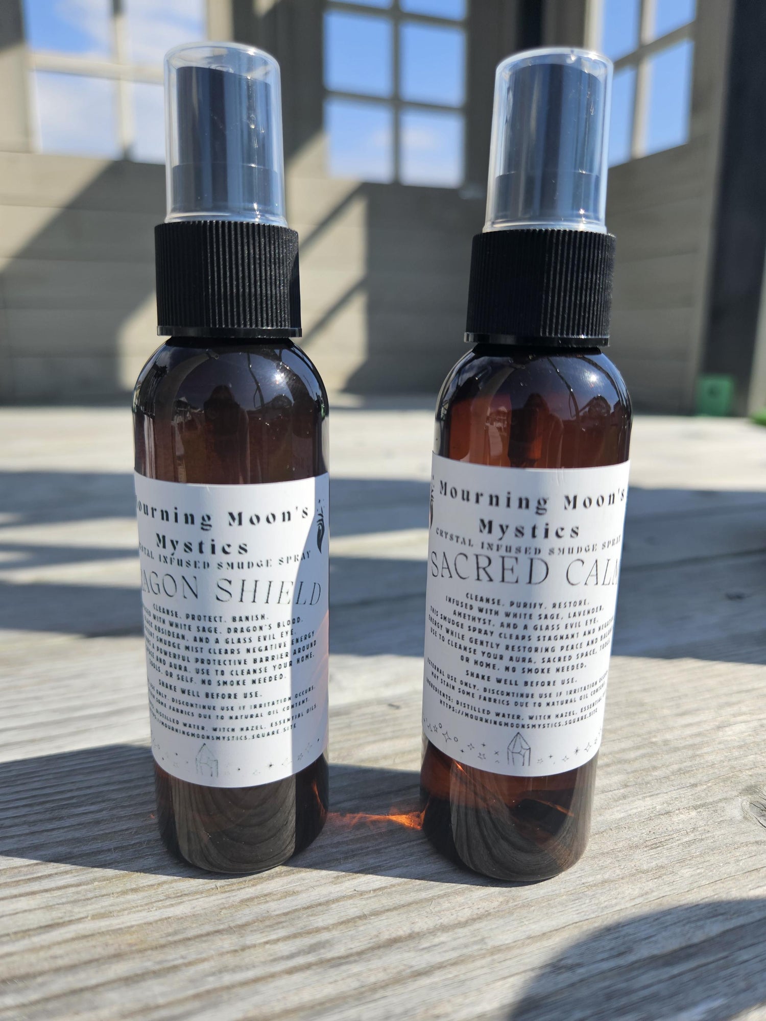 Crystal-Infused Smudge Sprays