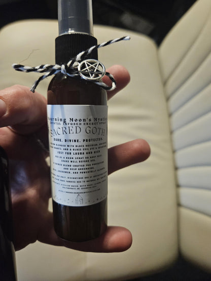 Custom Crystal-Infused Energy Mist | Personalized Label Spray | Attraction, Protection, Abundance Ritual Mist | Witchy Gift