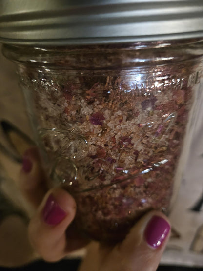 Red Ritual Salt | Passion and Courage Ritual Salt | Moon Charged Blend for Confidence, Fire Energy and Manifestation