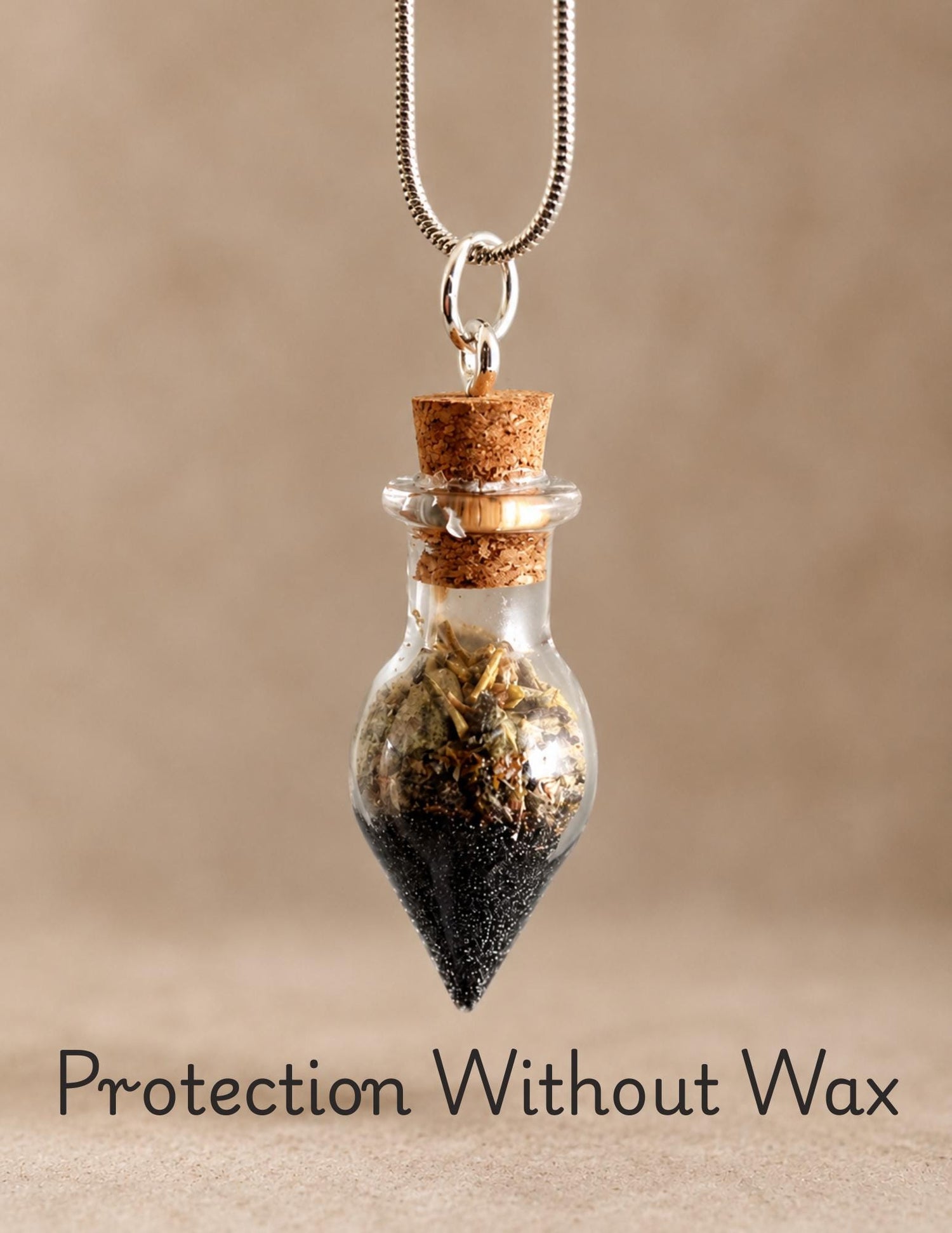 Intentional Spell Jar Necklace • Handmade Ritual Pendant for Protection, Love, Healing &amp; Custom Intentions