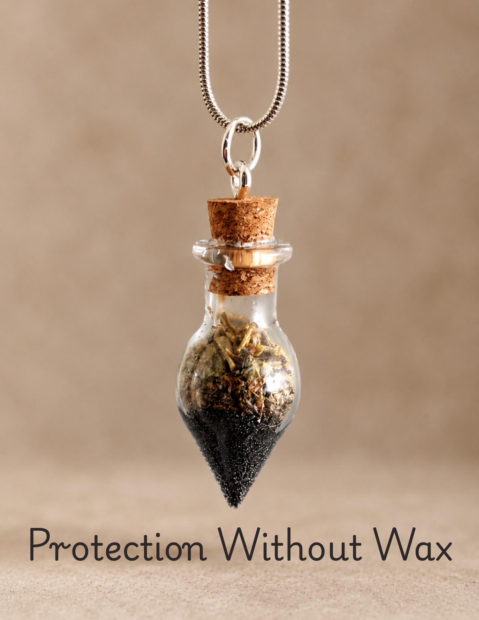 Intentional Spell Jar Necklace • Handmade Ritual Pendant for Protection, Love, Healing &amp; Custom Intentions