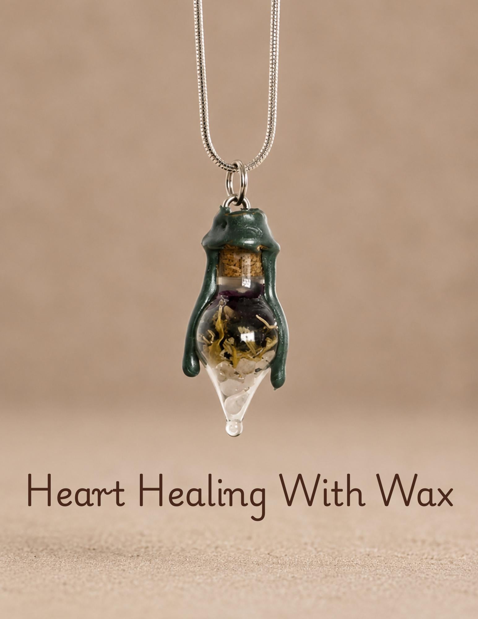 Intentional Spell Jar Necklace • Handmade Ritual Pendant for Protection, Love, Healing &amp; Custom Intentions
