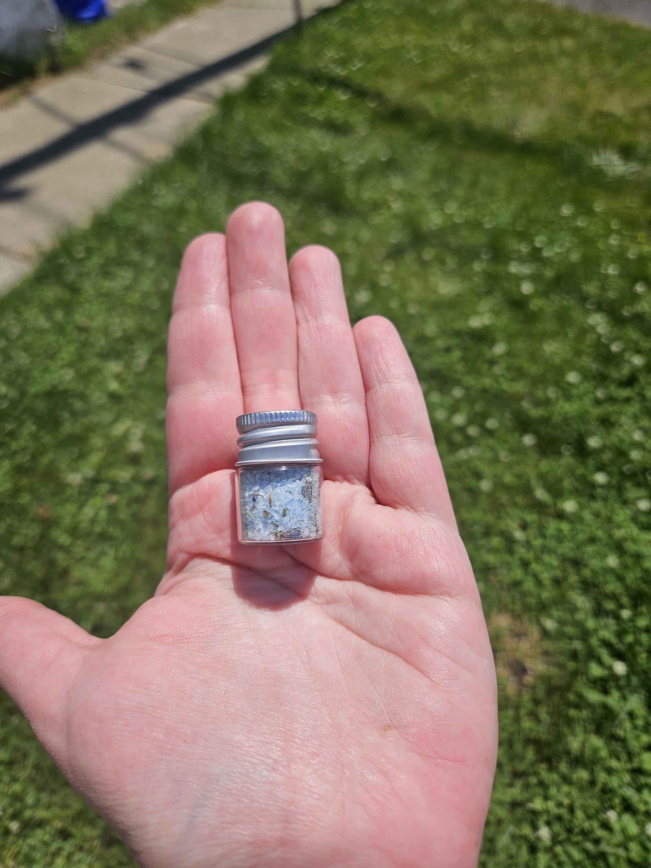 Ritual Salt Sample Set | Moon Phase Herbs, Crystals for Protection, Prosperity, Intuition