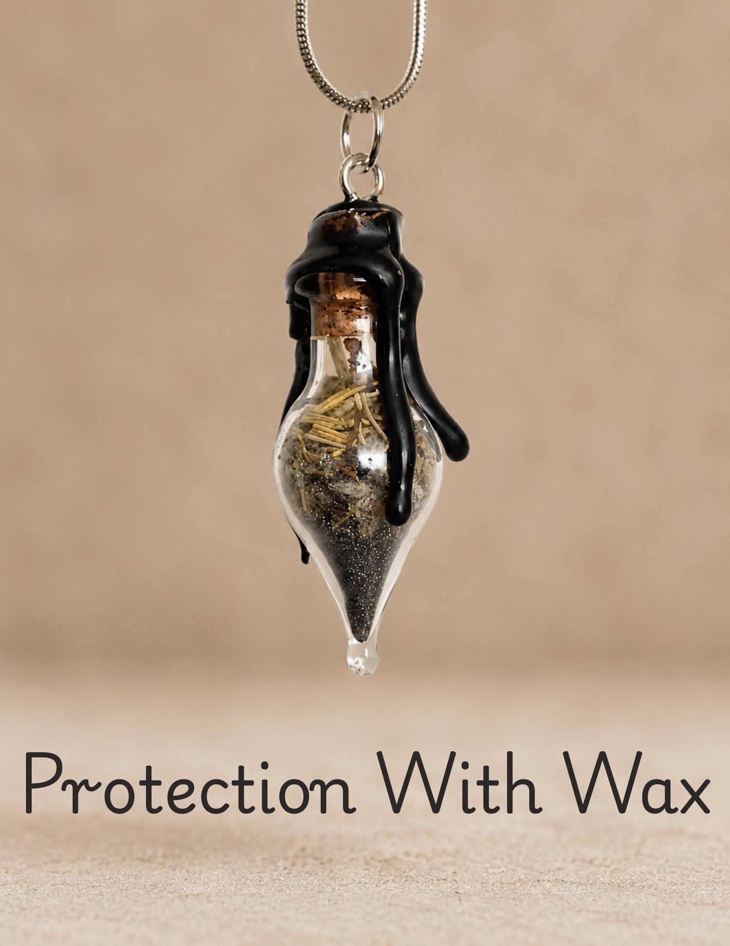 Intentional Spell Jar Necklace • Handmade Ritual Pendant for Protection, Love, Healing &amp; Custom Intentions
