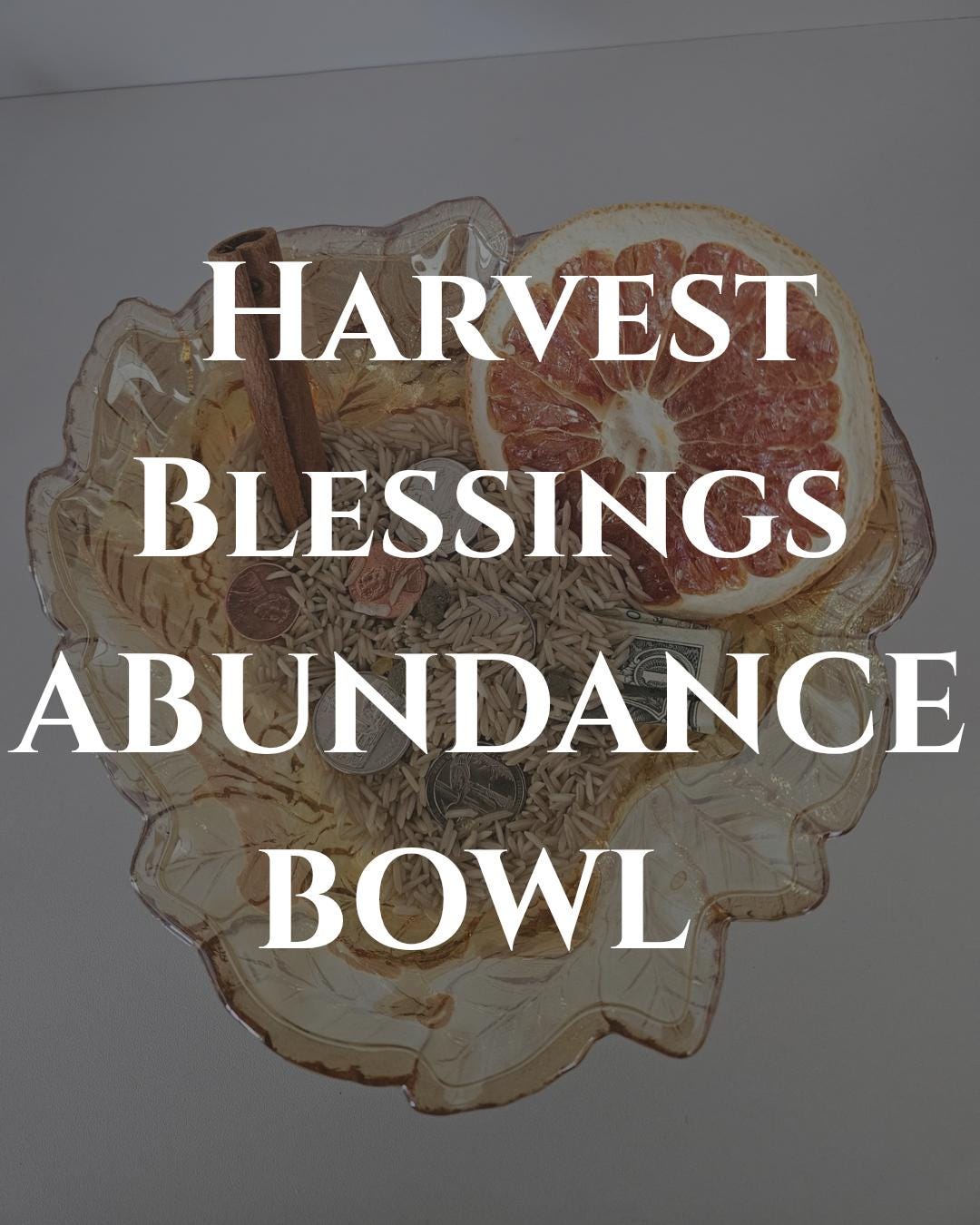 Vintage Floral Ceramic Abundance Bowl Kit | Prosperity Ritual, Wealth Altar