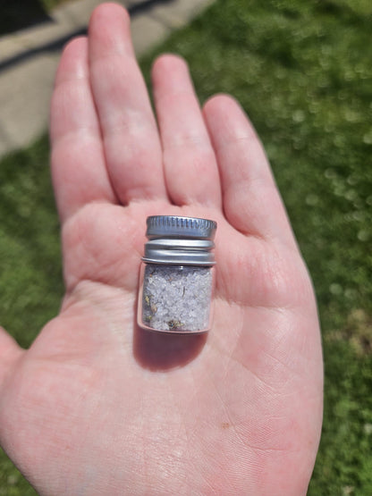 Ritual Salt Sample Set | Moon Phase Herbs, Crystals for Protection, Prosperity, Intuition