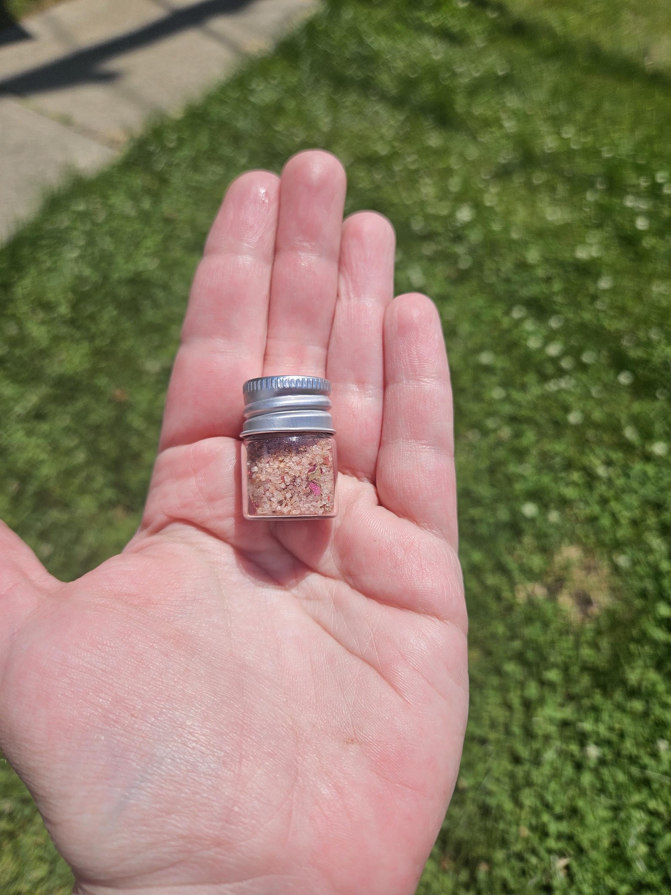 Ritual Salt Sample Set | Moon Phase Herbs, Crystals for Protection, Prosperity, Intuition