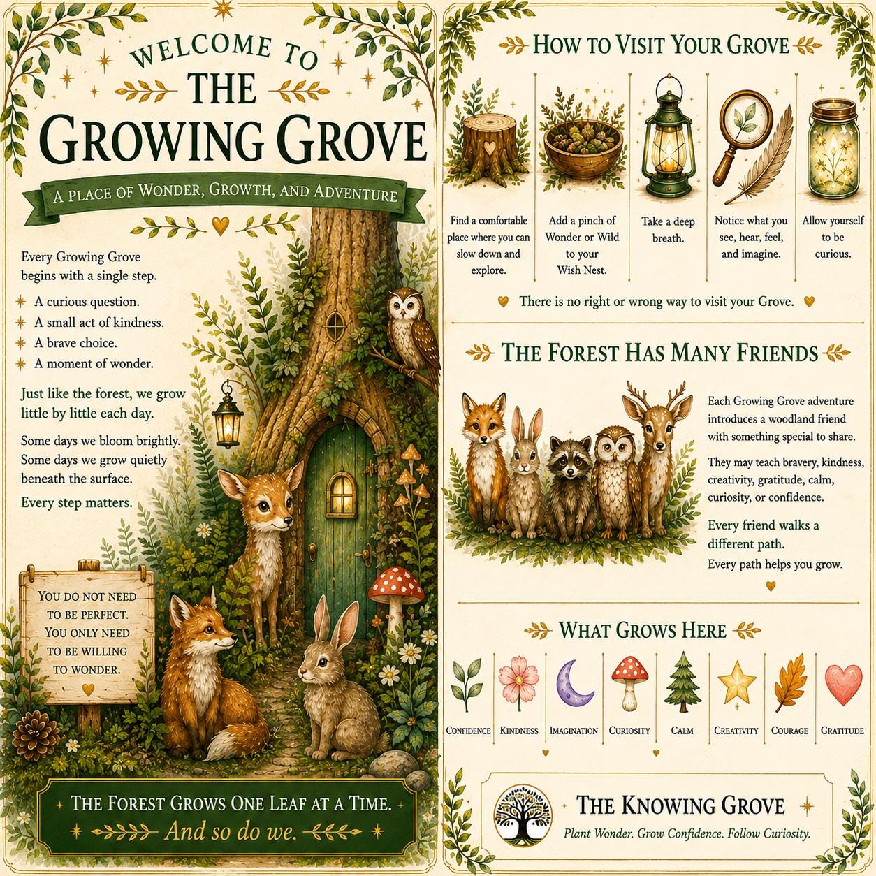 Kindness in Bloom Adventure Kit | Kindness Empathy Activity for Kids | Deer Companion Gift | Growing Grove Collection | Nature Gift For Kid