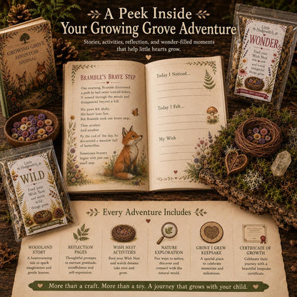 Bright Beginnings Adventure Kit | Growth Mindset Nature Activity for Kids | Rabbit Companion Gift | Growing Grove Collection | Nature Kit