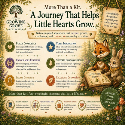 Kindness in Bloom Adventure Kit | Kindness Empathy Activity for Kids | Deer Companion Gift | Growing Grove Collection | Nature Gift For Kid