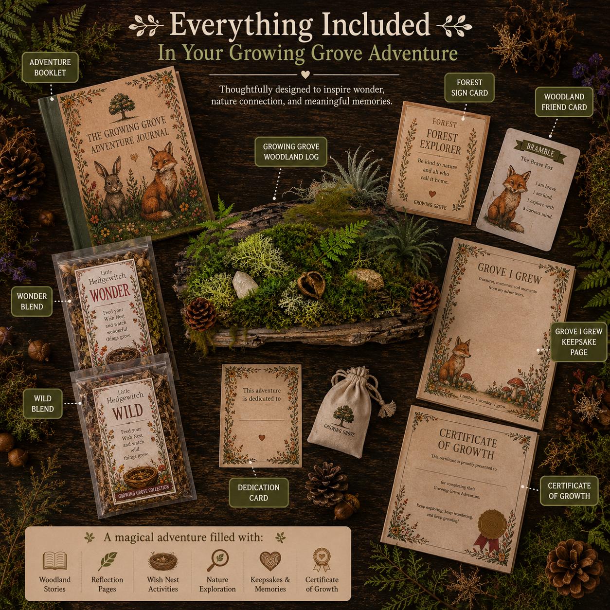 Kindness in Bloom Adventure Kit | Kindness Empathy Activity for Kids | Deer Companion Gift | Growing Grove Collection | Nature Gift For Kid