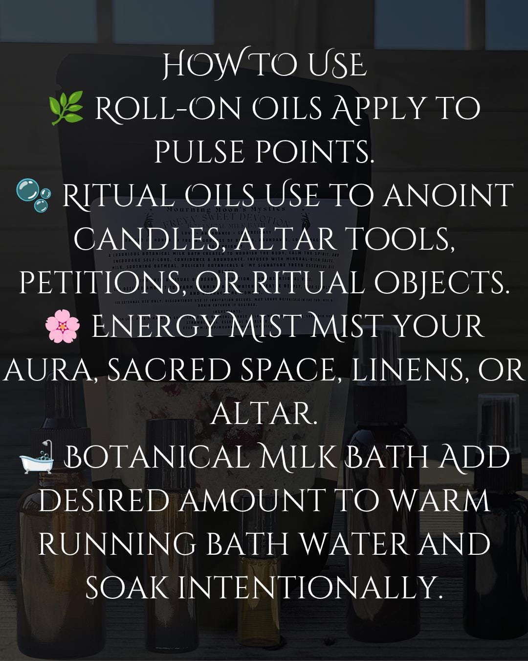 Keeper of the Keys Ritual Collection | Hecate Inspired Botanical Milk Bath, Oil, Mist