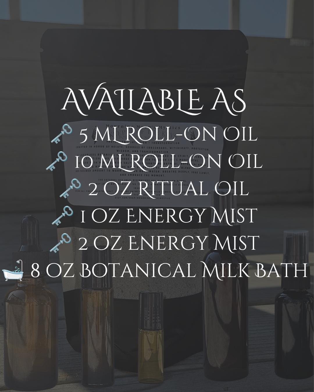 Keeper of the Keys Ritual Collection | Hecate Inspired Botanical Milk Bath, Oil, Mist