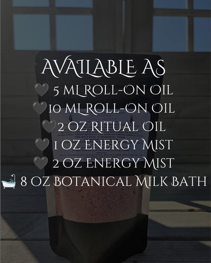 Unbound Ritual Collection | Botanical Milk Bath | Ritual Oil | Energy Mist | Inspired by Lilith | Spiritual Self-Care | Pagan Gift