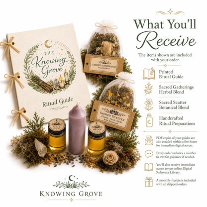 Handcrafted Protection Ritual Kit, Natural Herbs, Grounding Witch Gift