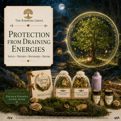 Protection from Draining Energies Spellwork Guide | Empath Shielding, Aura Protection and Energetic Boundaries | Witchcraft PDF