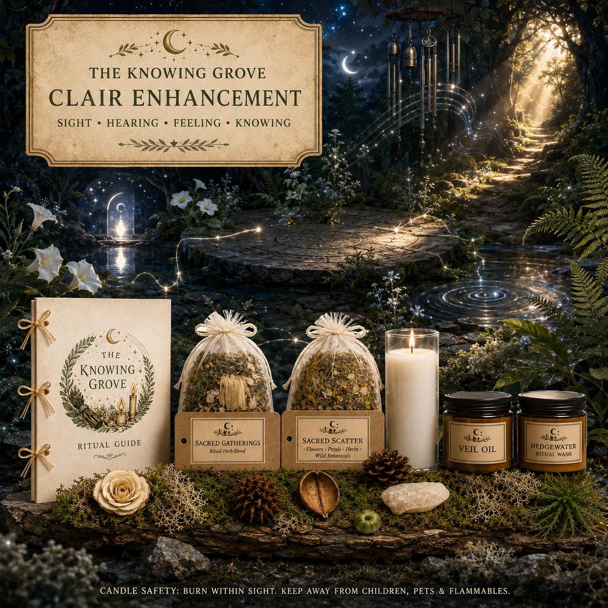 Clair Enhancement Spellwork Guide | Psychic Ability Development, Clairvoyance and Clairaudience | Witchcraft PDF