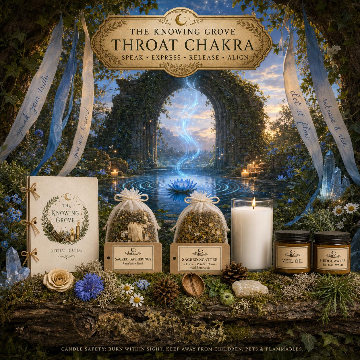Throat Chakra Spellwork Guide – Truth in Bloom, Clear Communication (PDF)