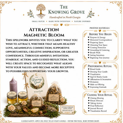 Attraction Spellwork Kit | Build Magnetism, Confidence, Love (PDF)