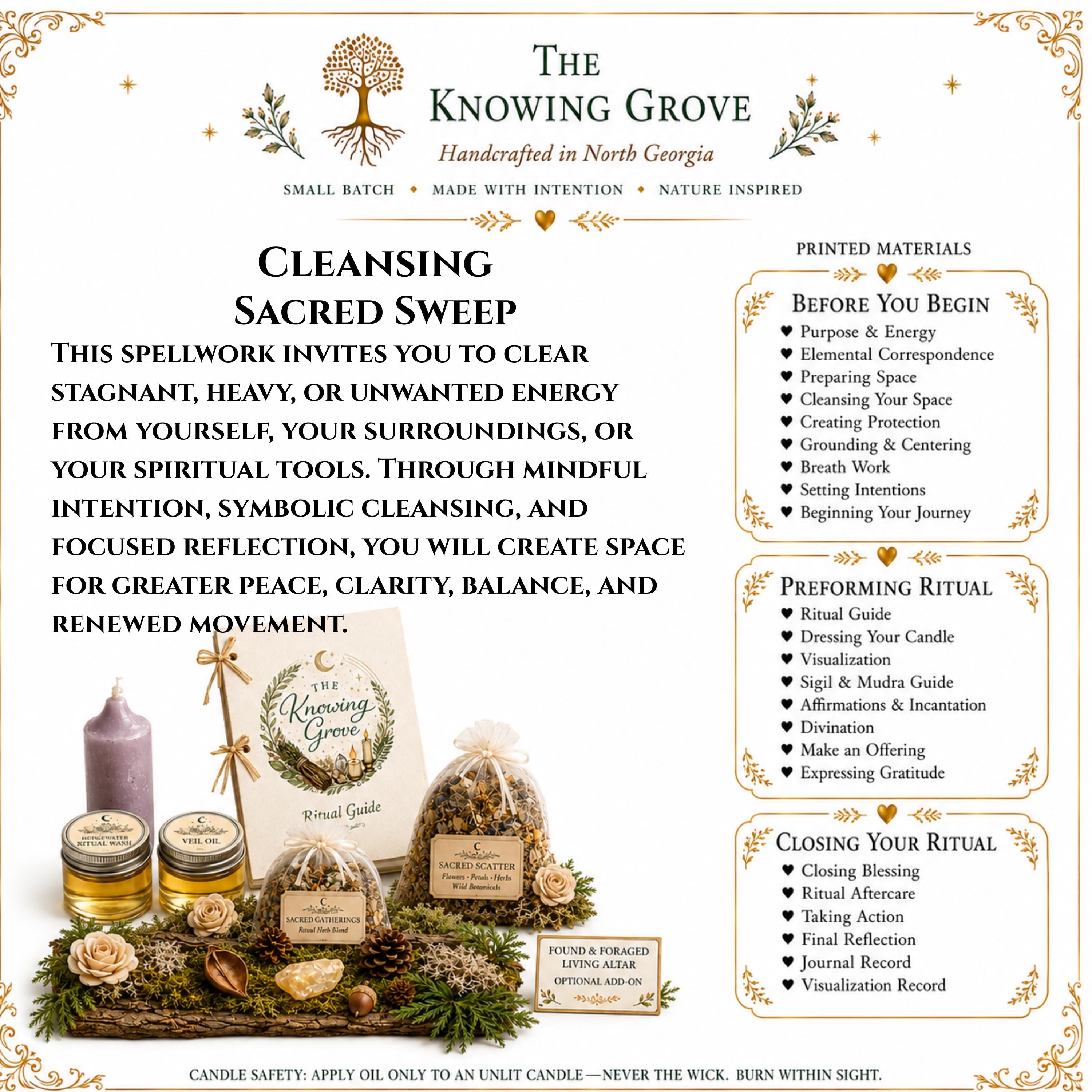 Cleansing Spellwork Guide | Clear Negative Energy, Restore Peace (Beginner Witch PDF)