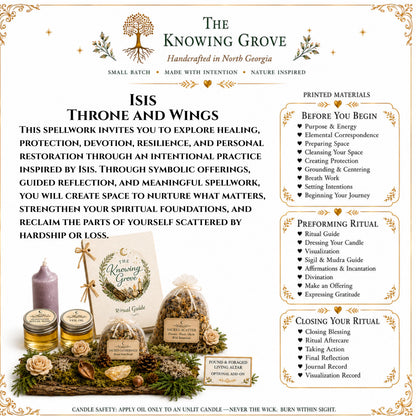 Isis Spell Kit, Healing and Protection Spellwork, Divine Feminine Magic, Egyptian Goddess Altar Tools, Deity Work Kit, Beginner Witchcraft