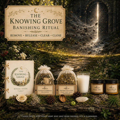 Banishing Ritual Kit, Spiritual Protection, Negative Energy Removal, Witchcraft Supplies (Printed + Digital)