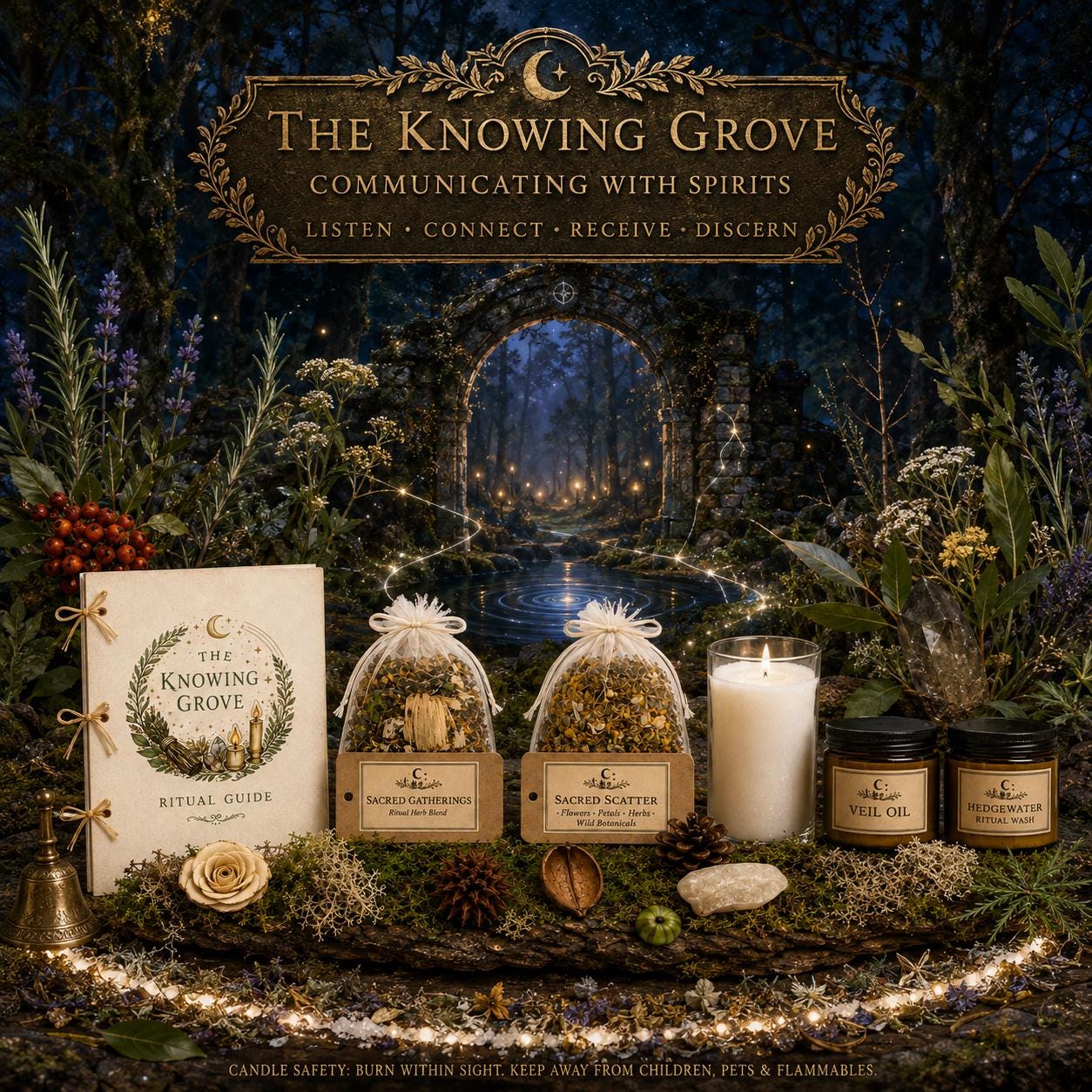 Spirit Communication Guide | Safe Spirit Contact, Mediumship, Discernment and Protection | Witchcraft Spellwork PDF