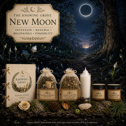 New Moon Spell Kit | Intention Setting, Lunar Cycle Rituals (PDF)