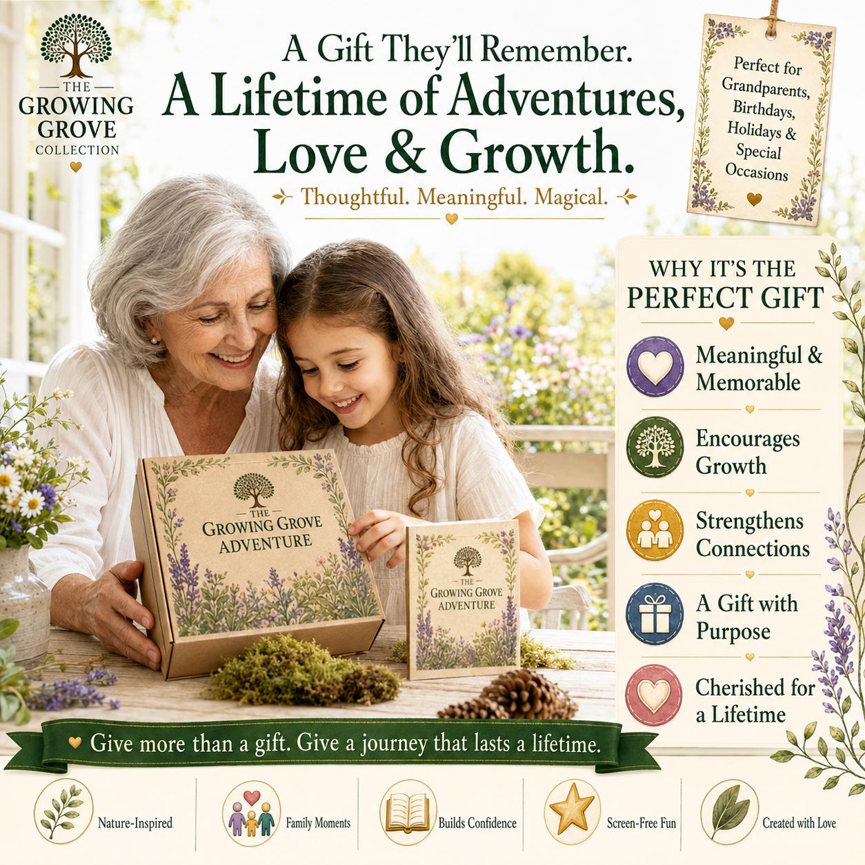 Brave Heart Adventure Kit | Bravery Confidence Building Nature Activity for Kids | Fox Companion | Growing Grove Collection