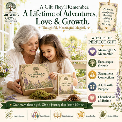 Brave Heart Adventure Kit | Bravery Confidence Building Nature Activity for Kids | Fox Companion | Growing Grove Collection