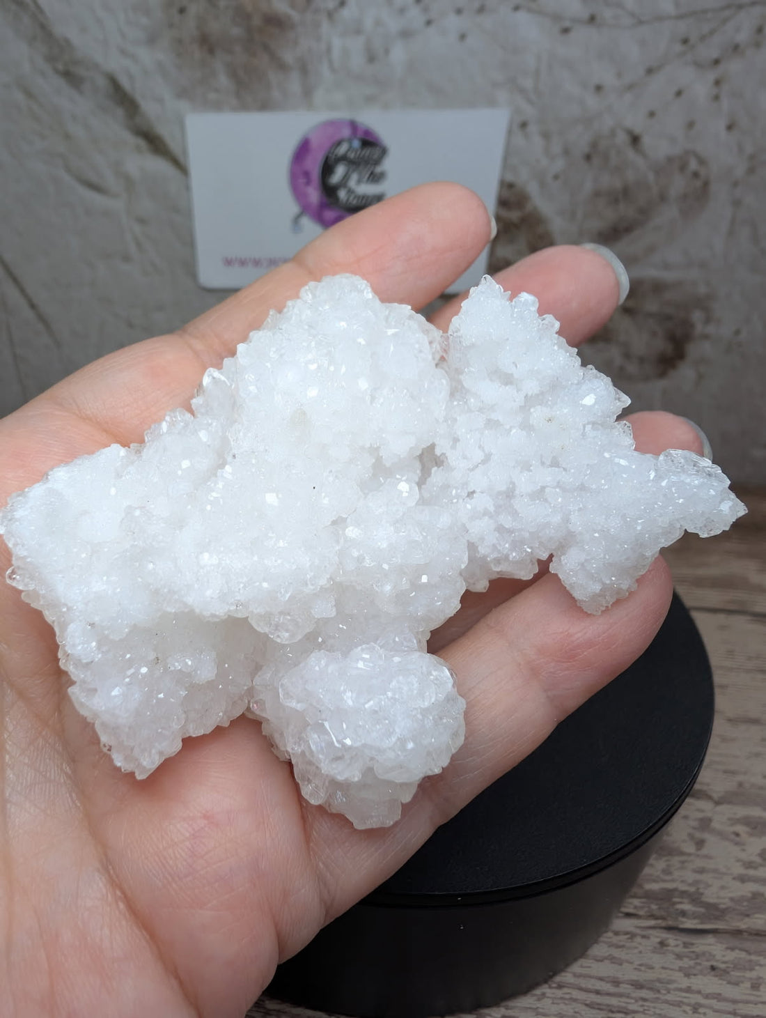 White Aragonite cluster