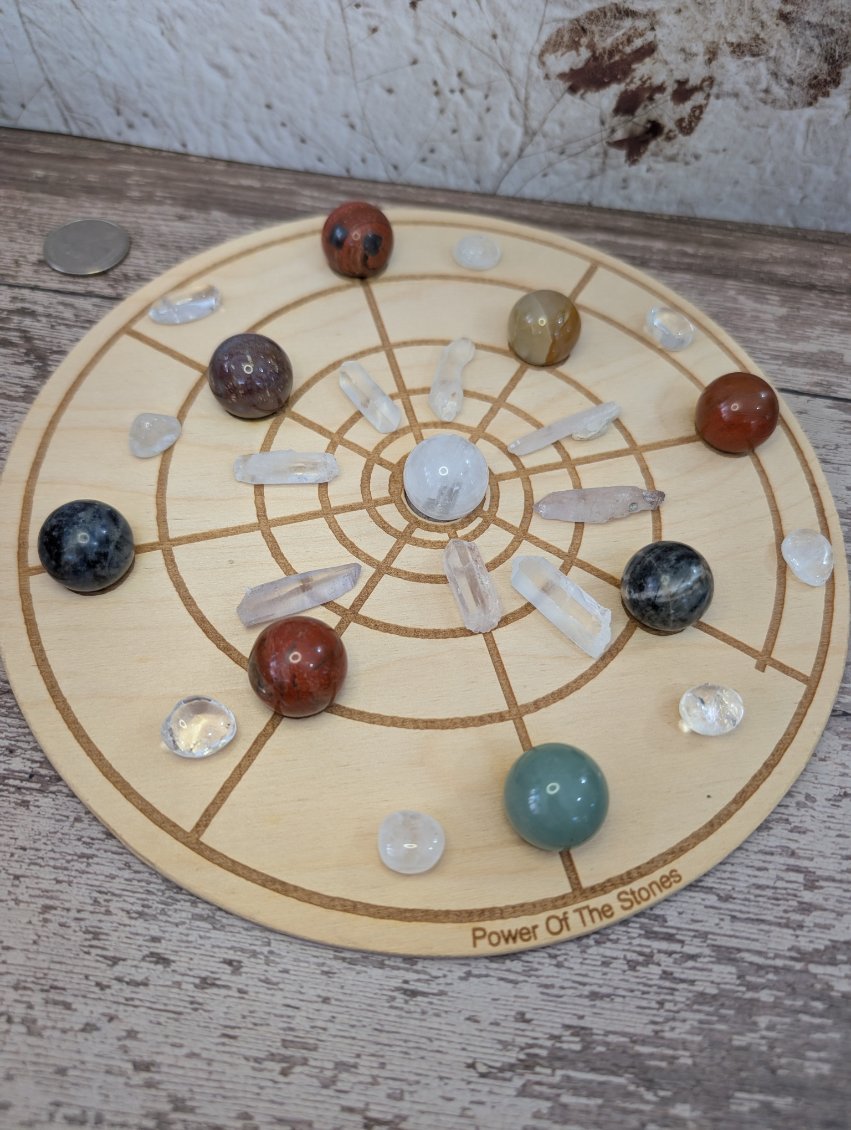 Crystal grid board set