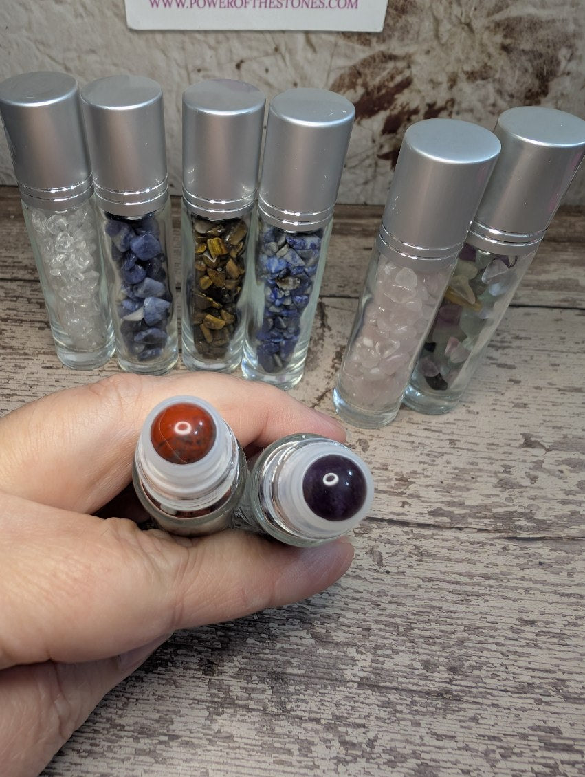 Crystal chip roller bottle set