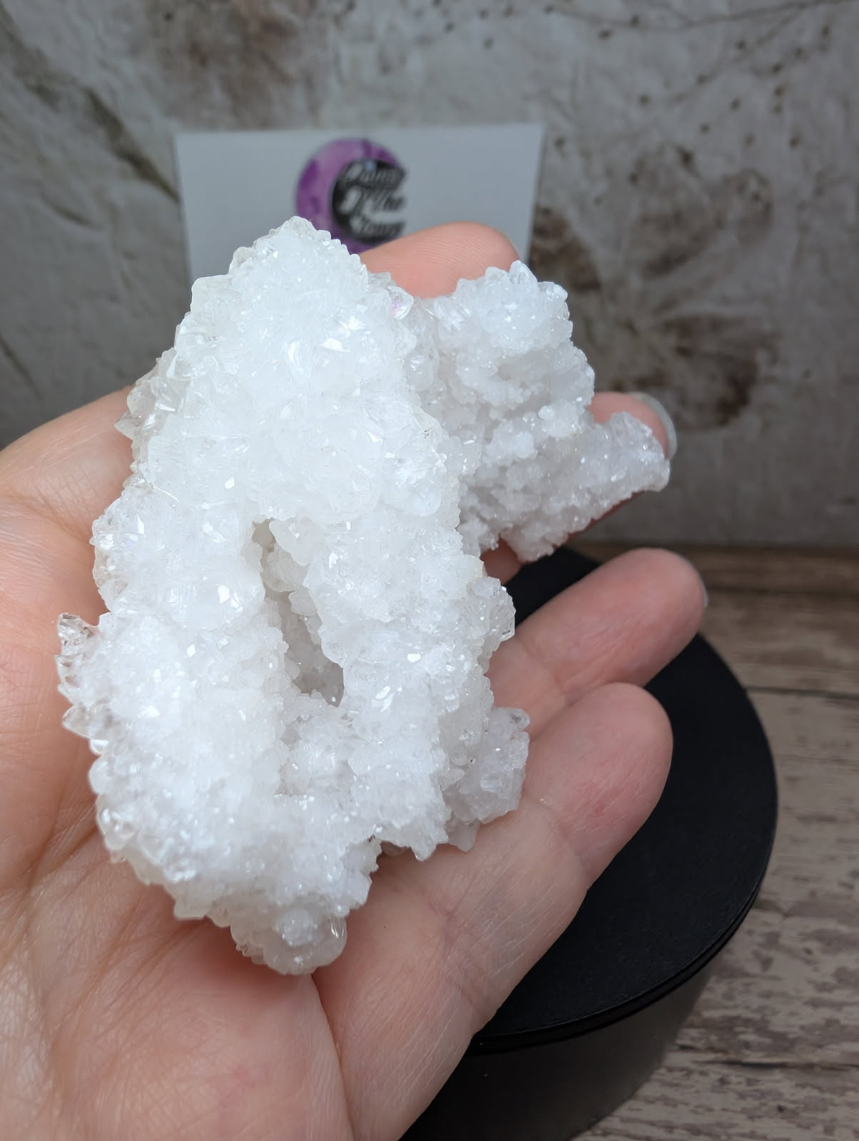 White Aragonite cluster