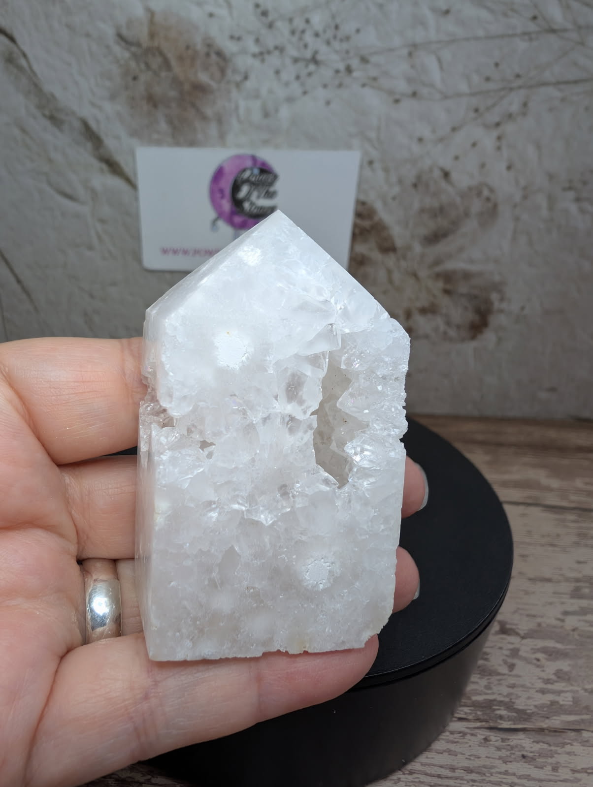 Quartz Druzy small obelisk