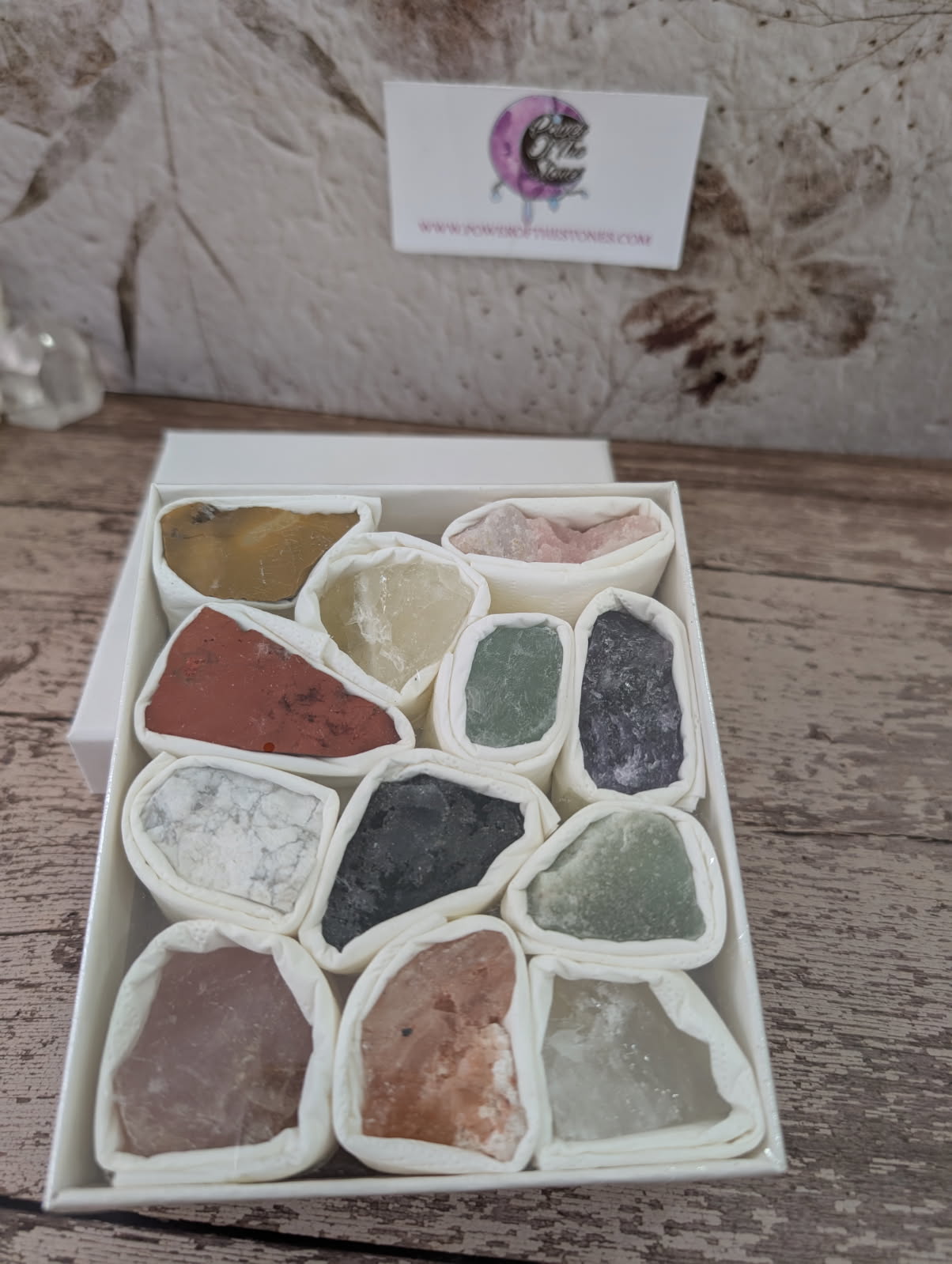 Mineral crystal raw box set