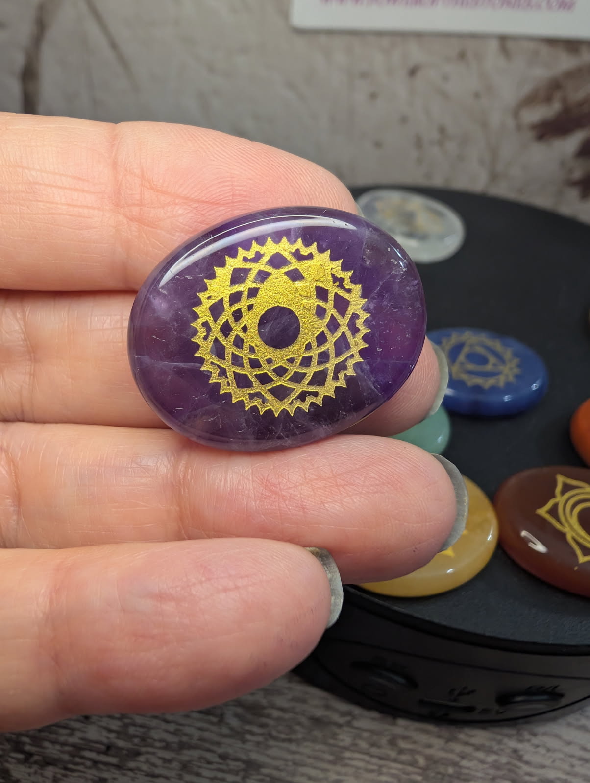 Chakra mini stone set