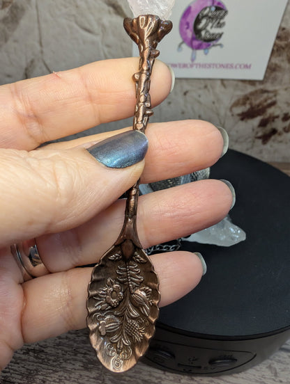 Tea ball and mini metal spoon