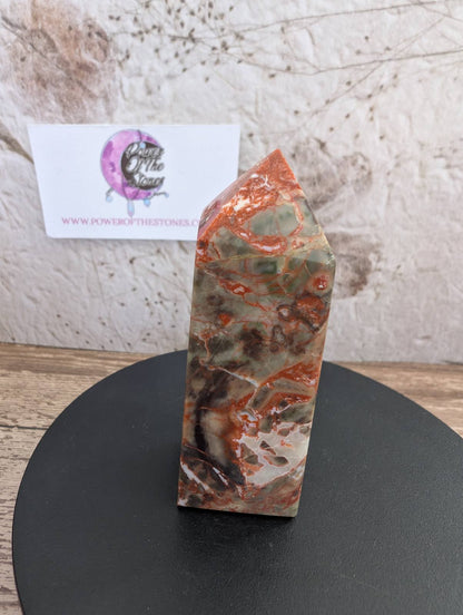 Money Agate Obelisk Indonesia Bloodstone