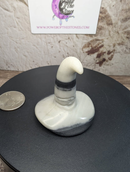 Zebra Jasper witch/wizard hat