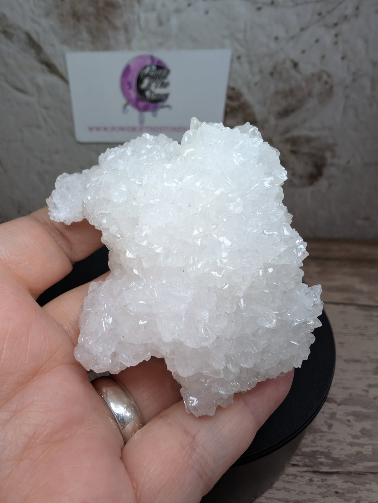 White Aragonite cluster