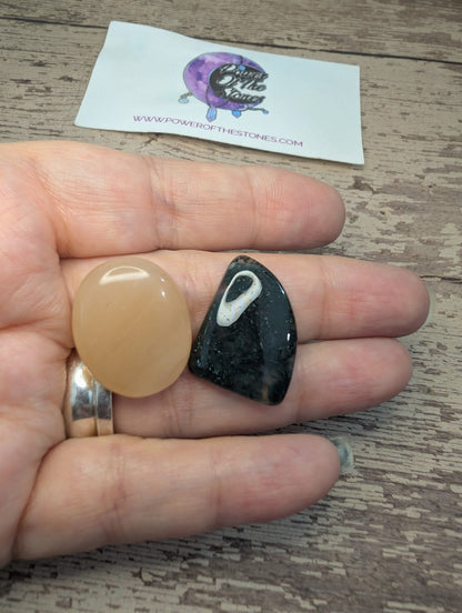 Cabochon mixed lot crystals