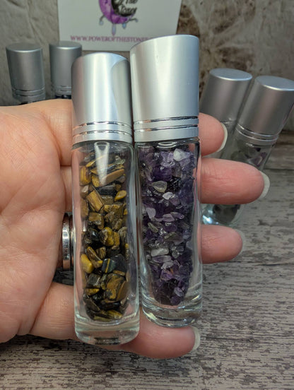 Crystal chip roller bottle set