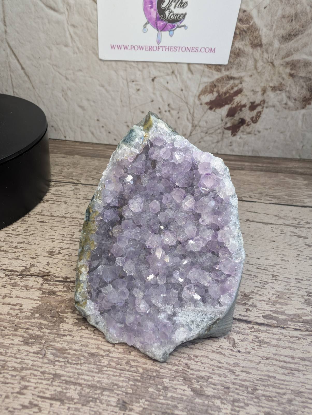Amethyst cut base cluster