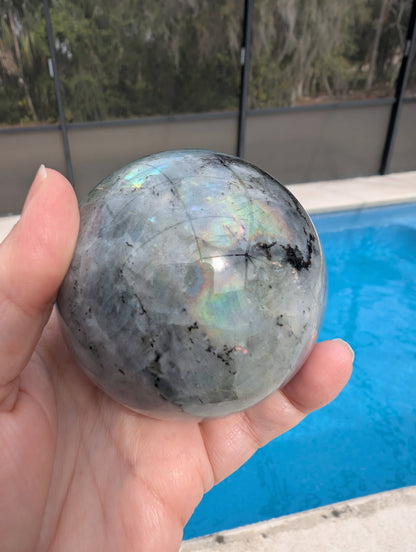 Labradorite sphere
