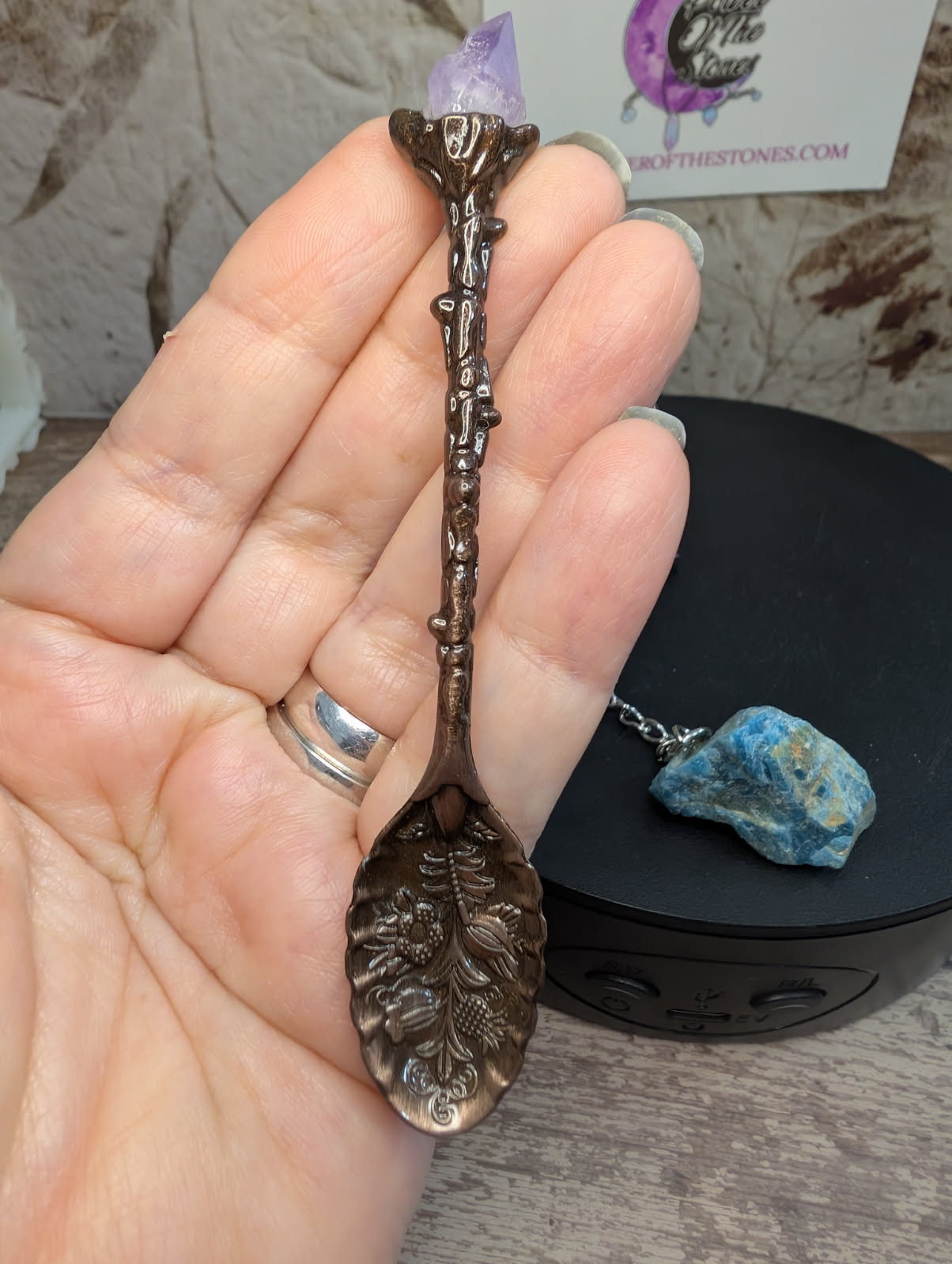 Tea ball and mini spoon set
