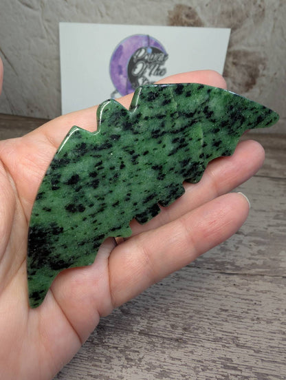 Zoisite carved Bat