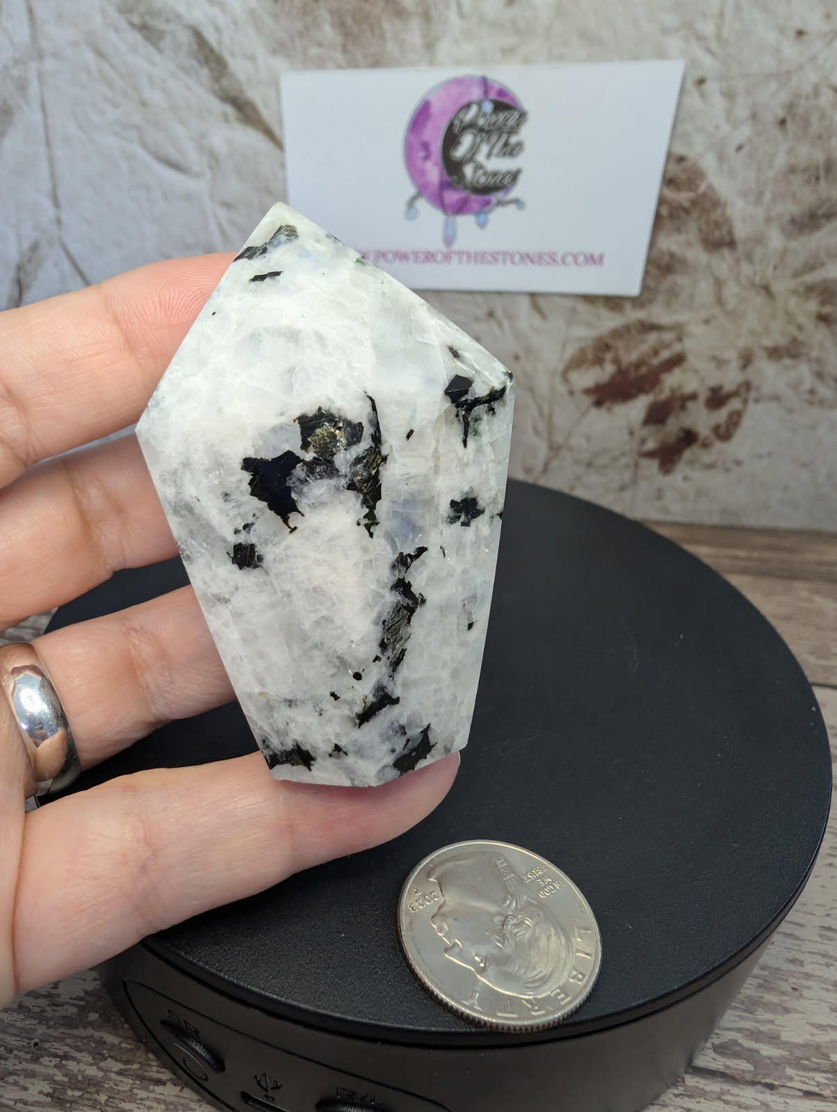 Rainbow Moonstone cupcake/point